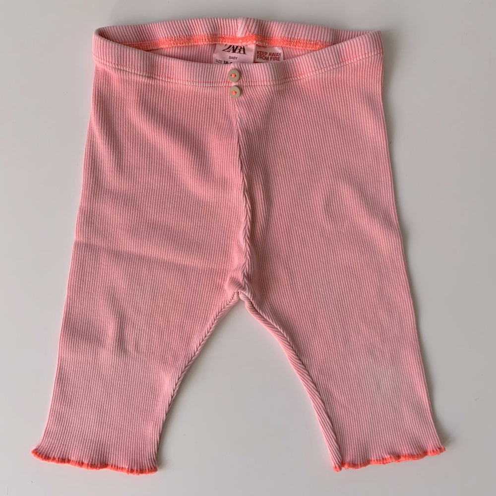 Zara Baby pink cropped leggings